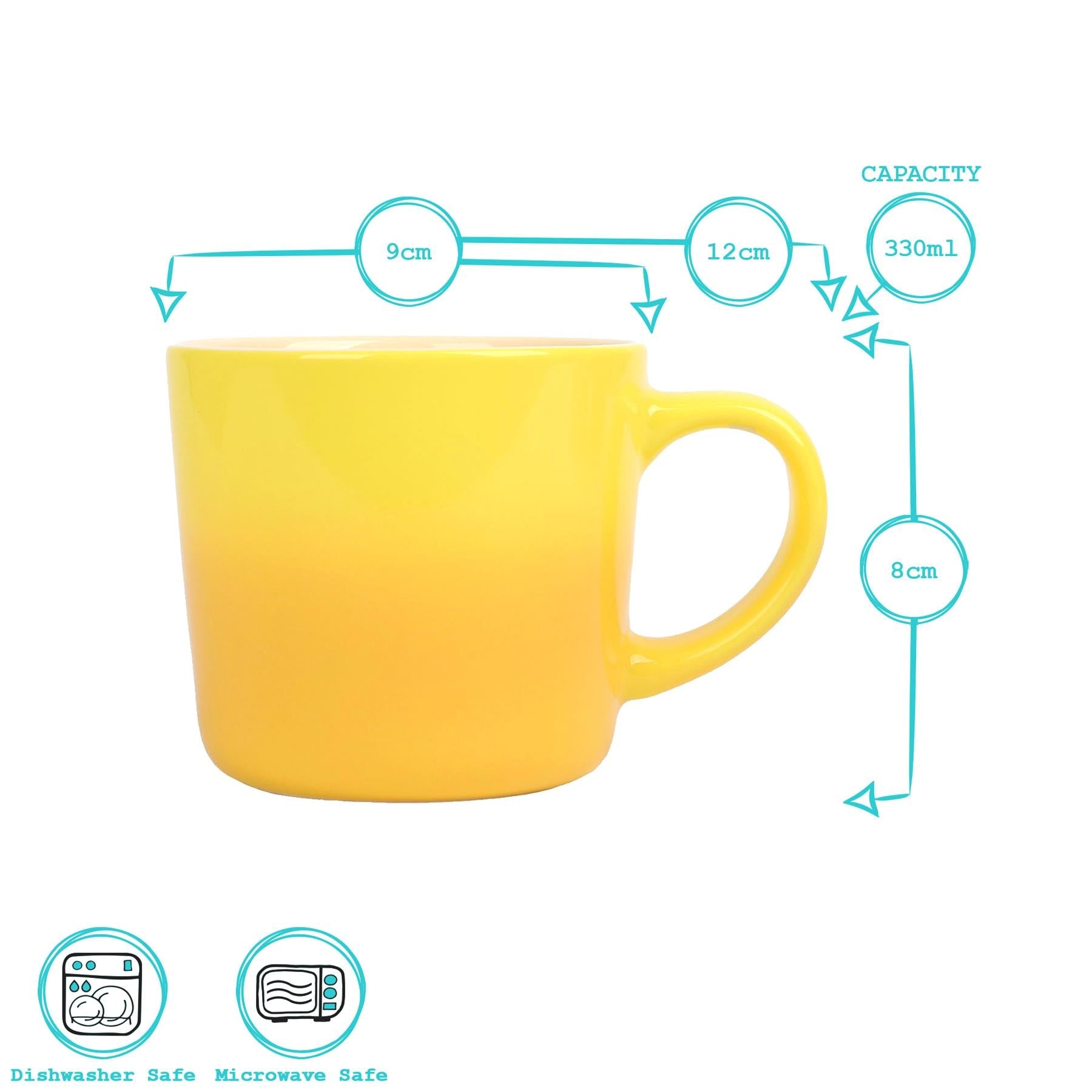 330ml New Bone China Ombre Mug