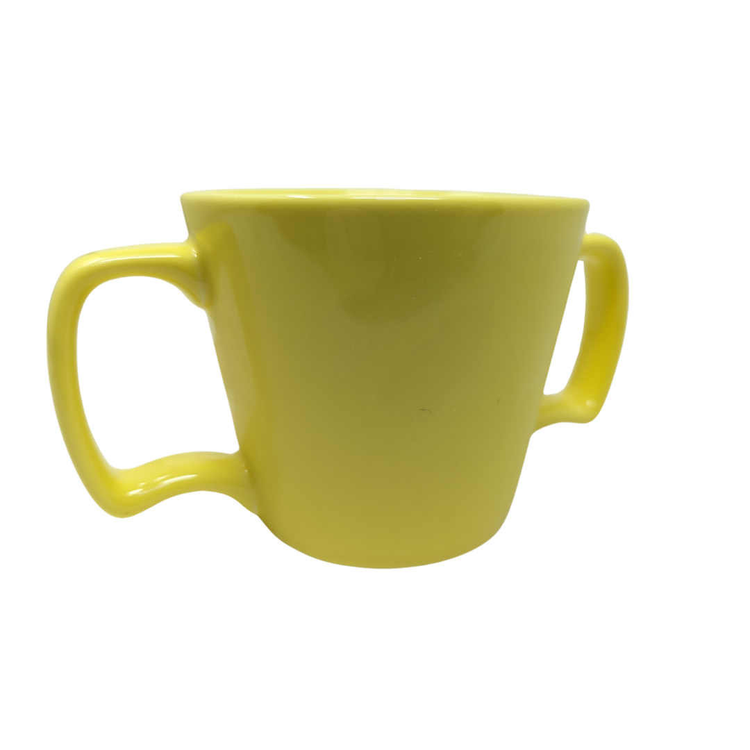 Olympia Heritage Double Handle 300ml Mug - Yellow