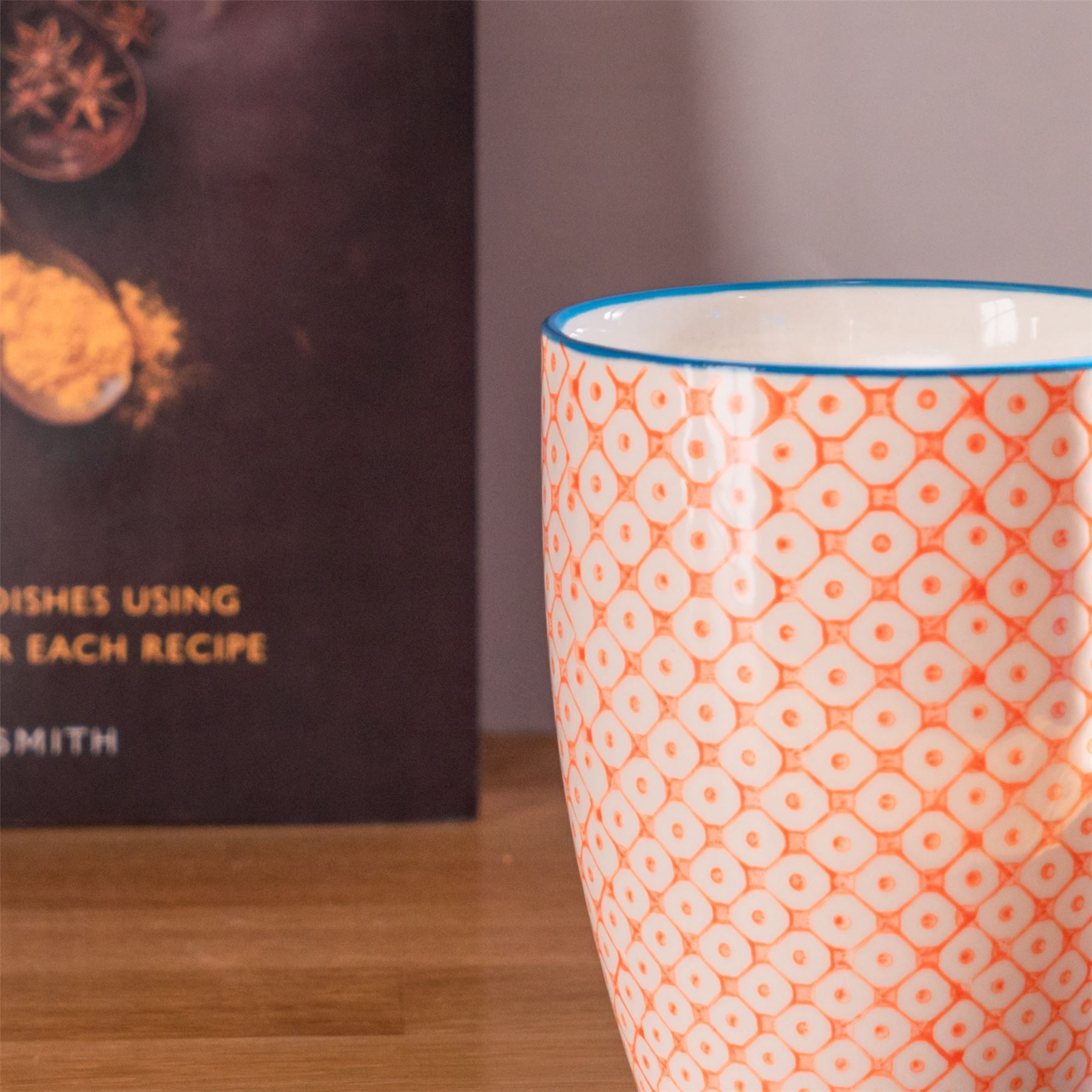 360ml Hand Printed China Coffee Mug