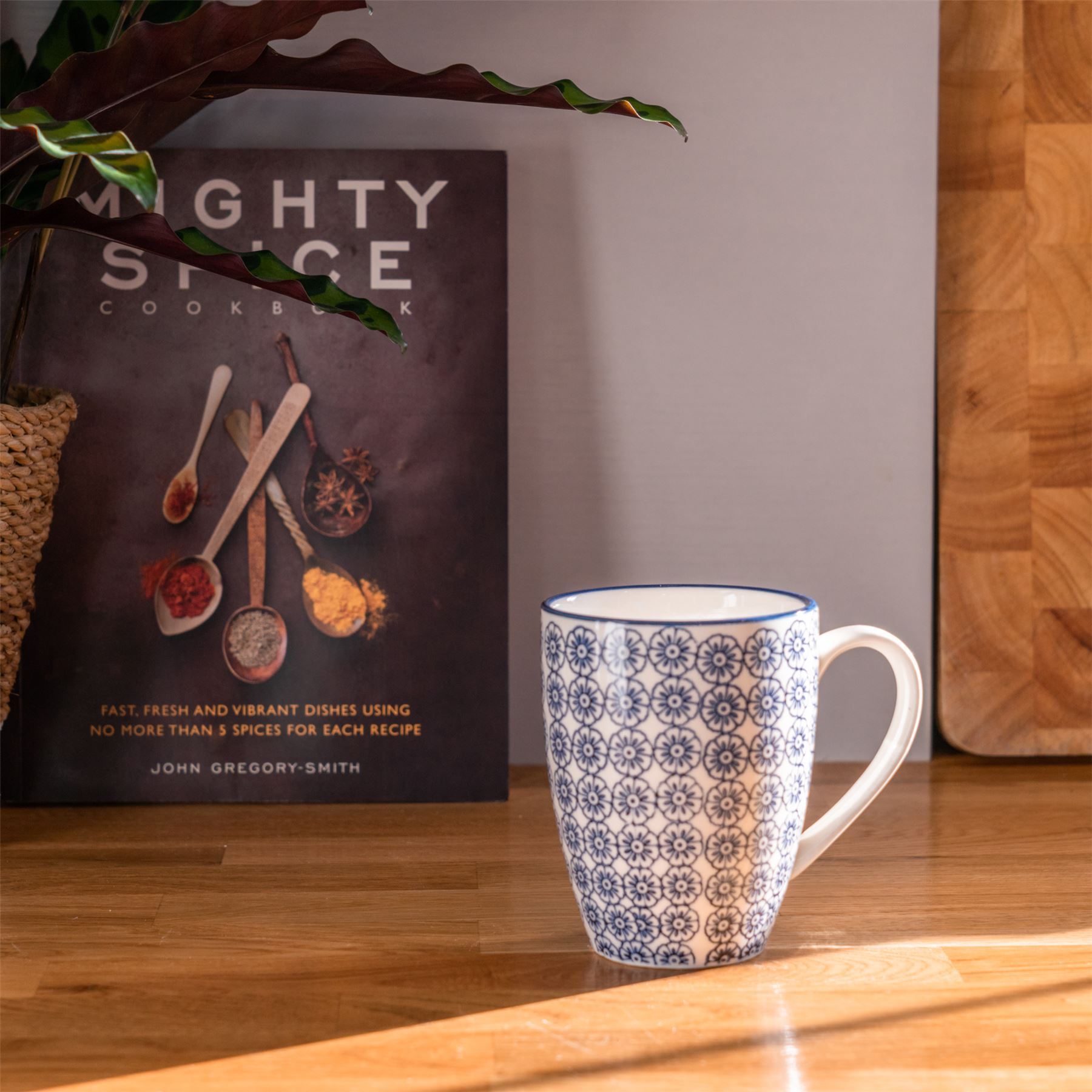 360ml Hand Printed China Coffee Mug