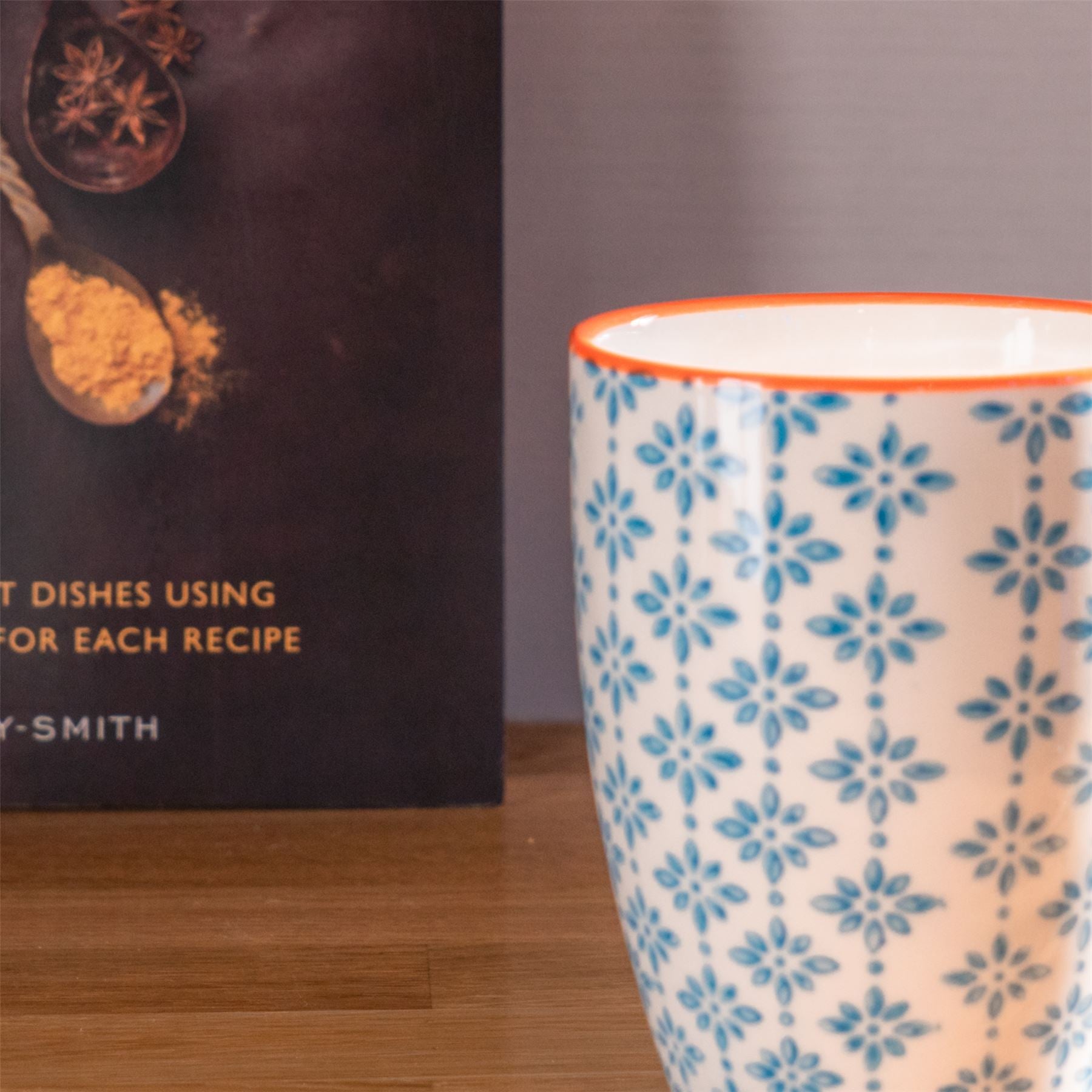 360ml Hand Printed China Coffee Mug