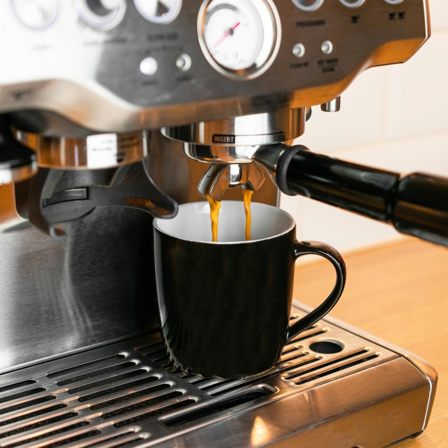 350ml Contemporary Coffee Mugs - Two Colours - Pack of Six