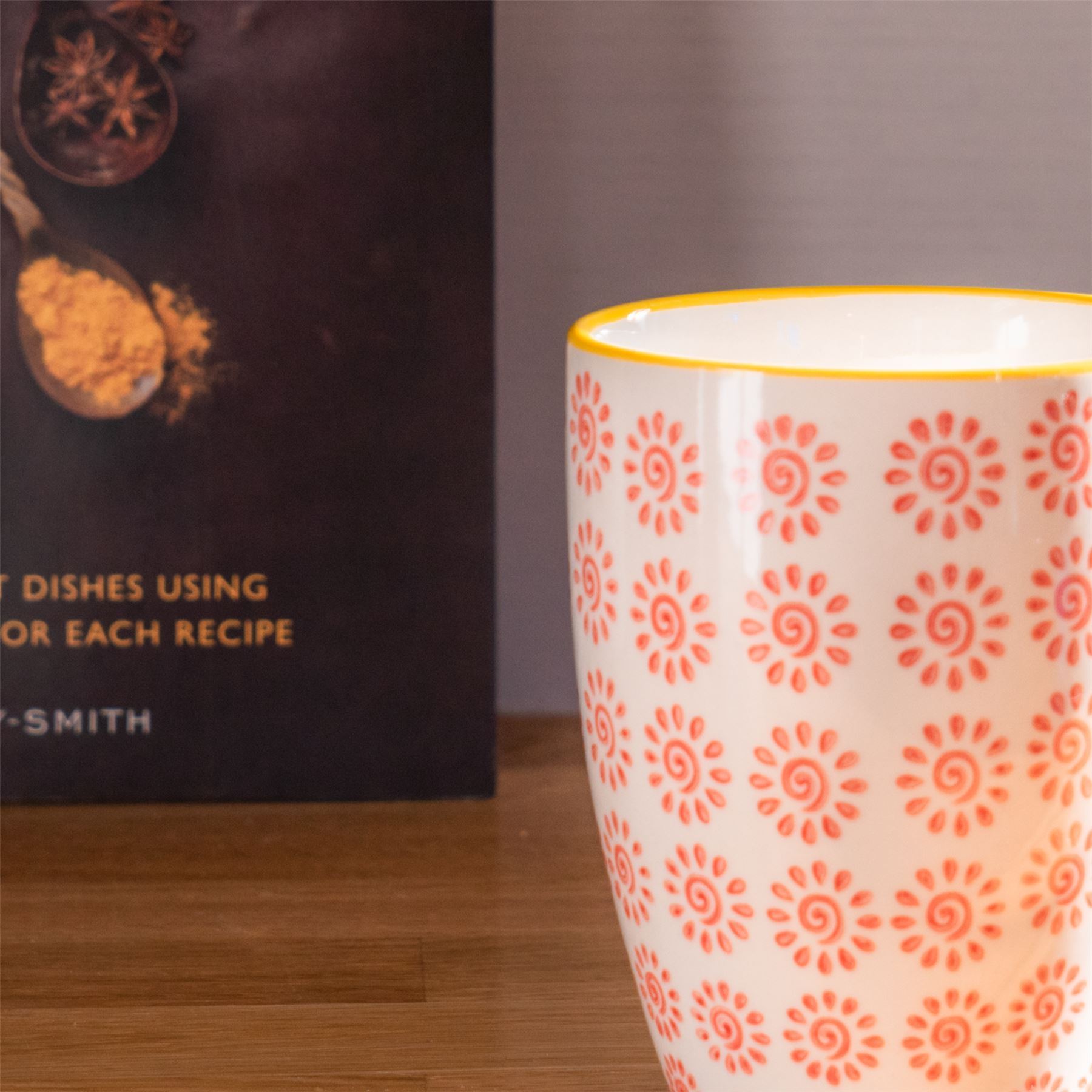 360ml Hand Printed China Coffee Mug