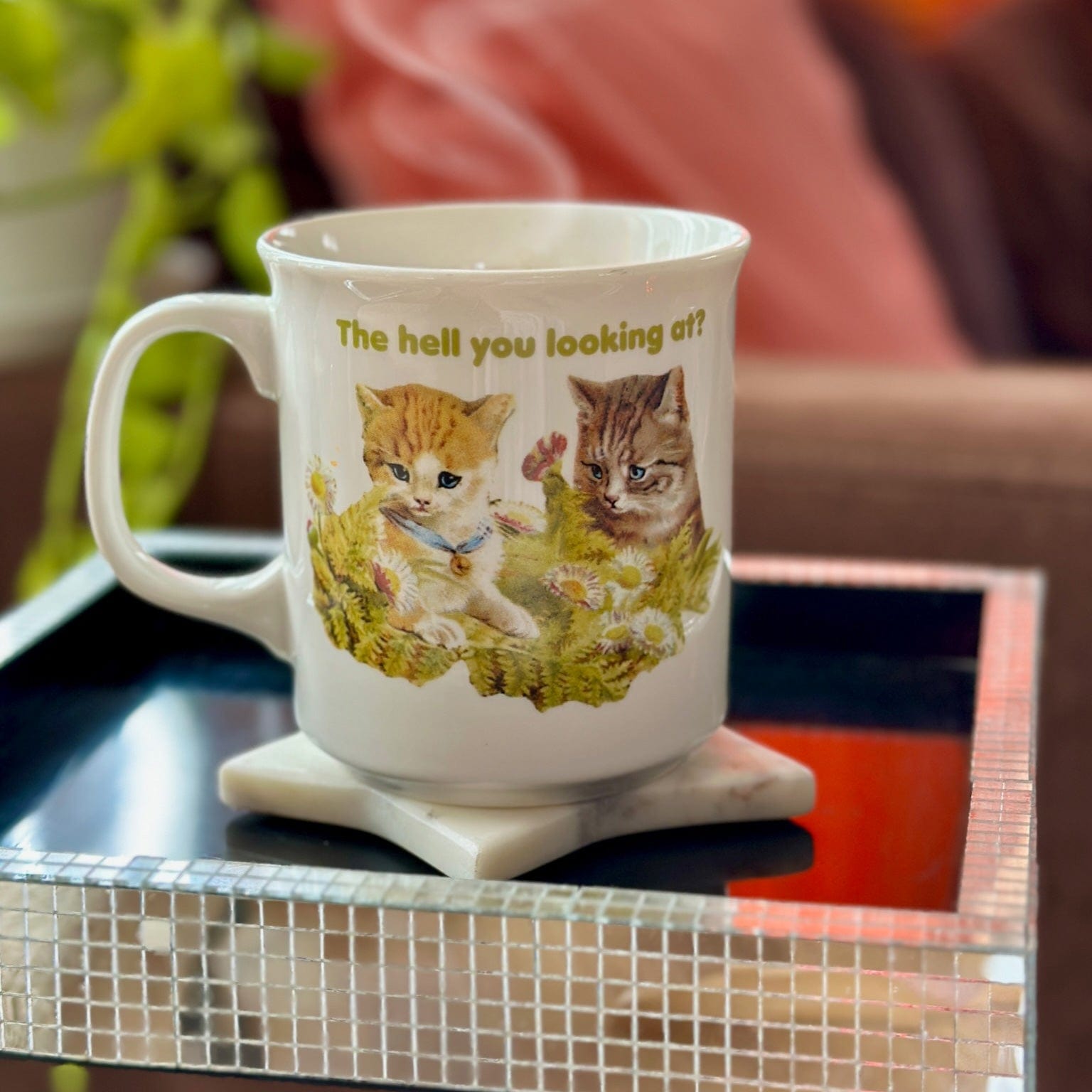 """THE HELL YOU..."" MUG"
