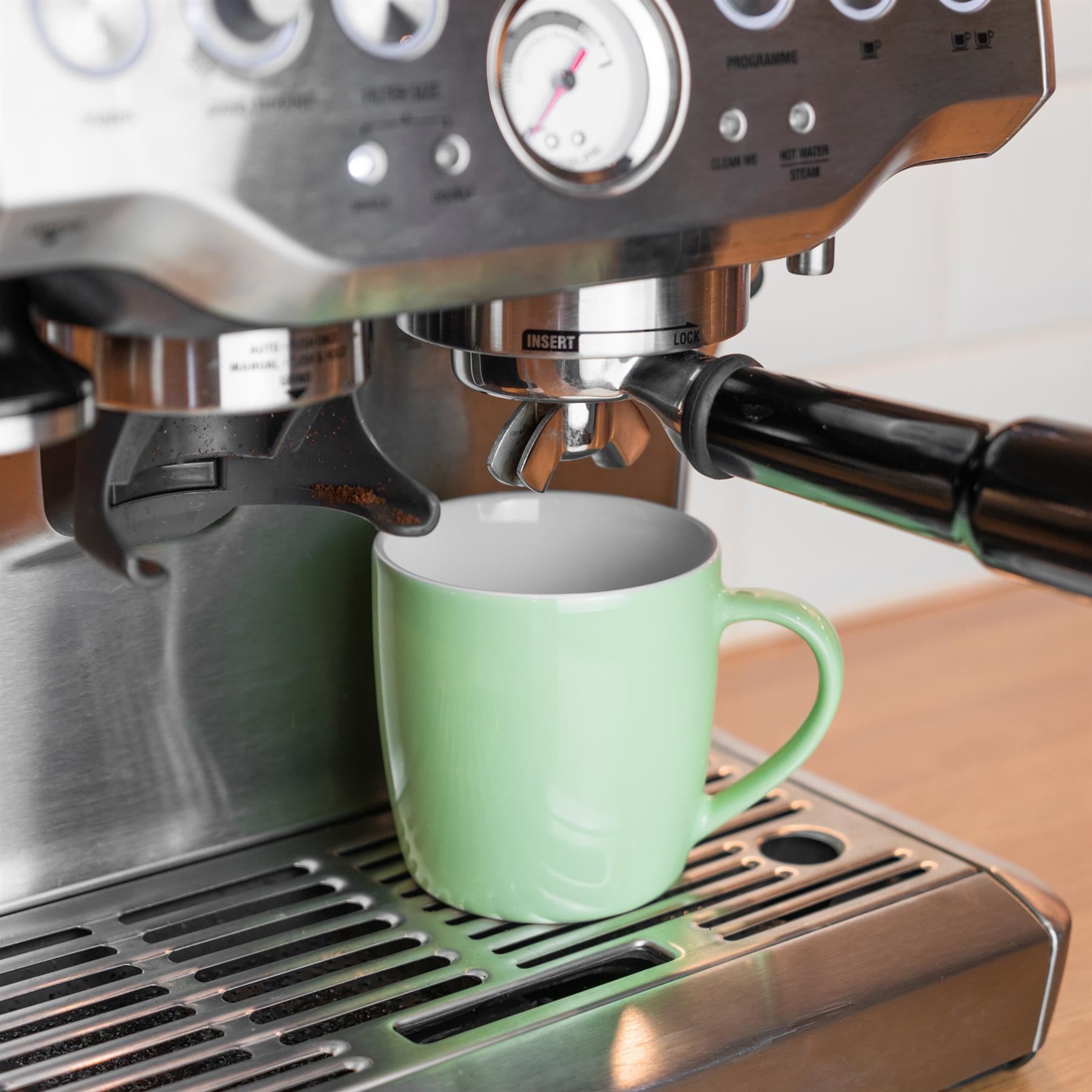 350ml Contemporary Coffee Mugs - Two Colours - Pack of Six