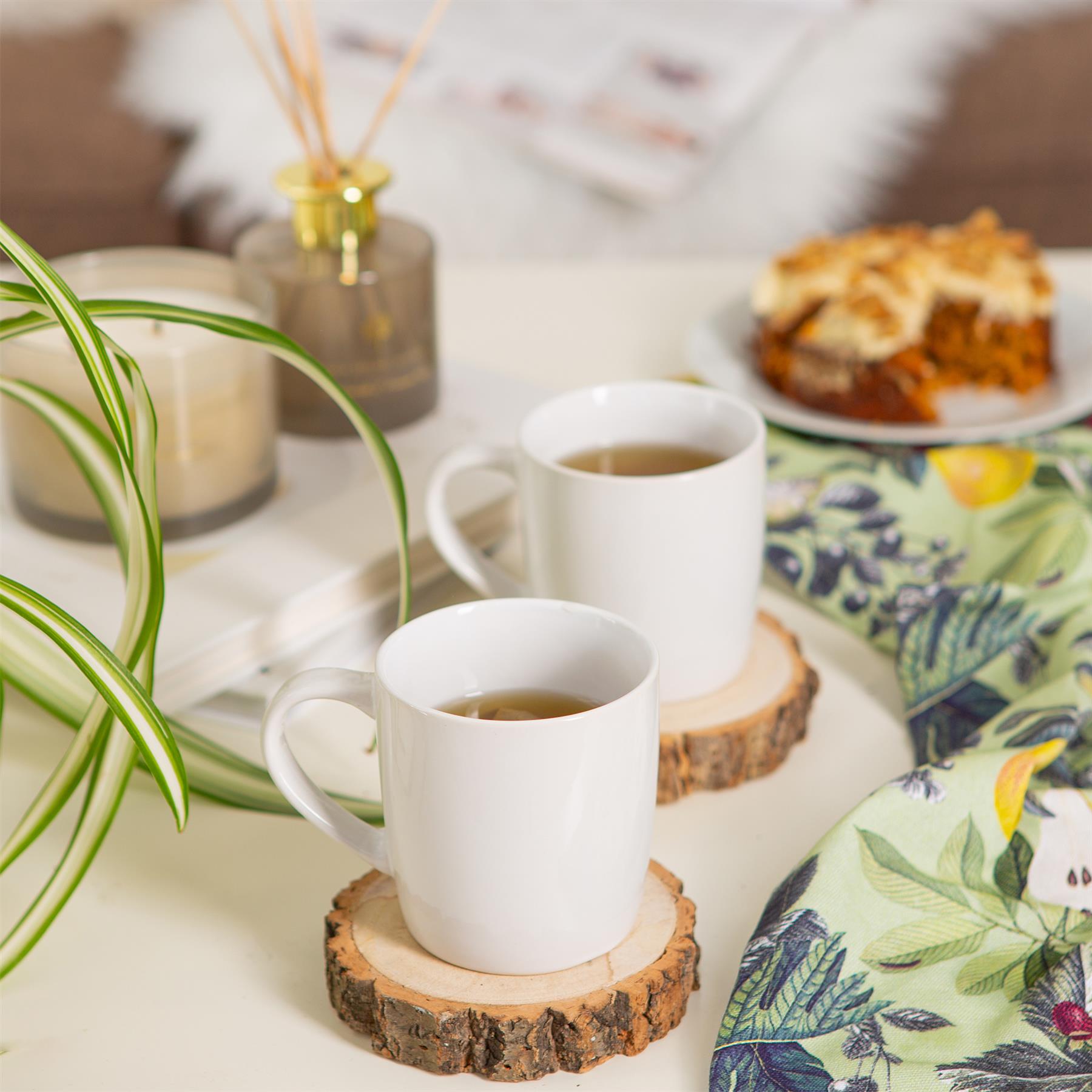 350ml Coloured Coffee Mugs - Pack of 4