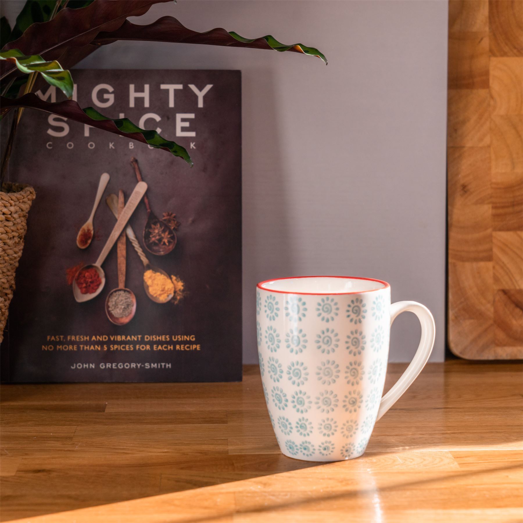 360ml Hand Printed China Coffee Mug