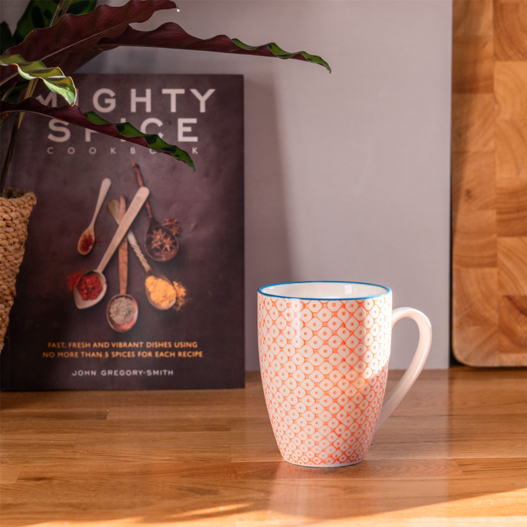 360ml Hand Printed China Coffee Mug