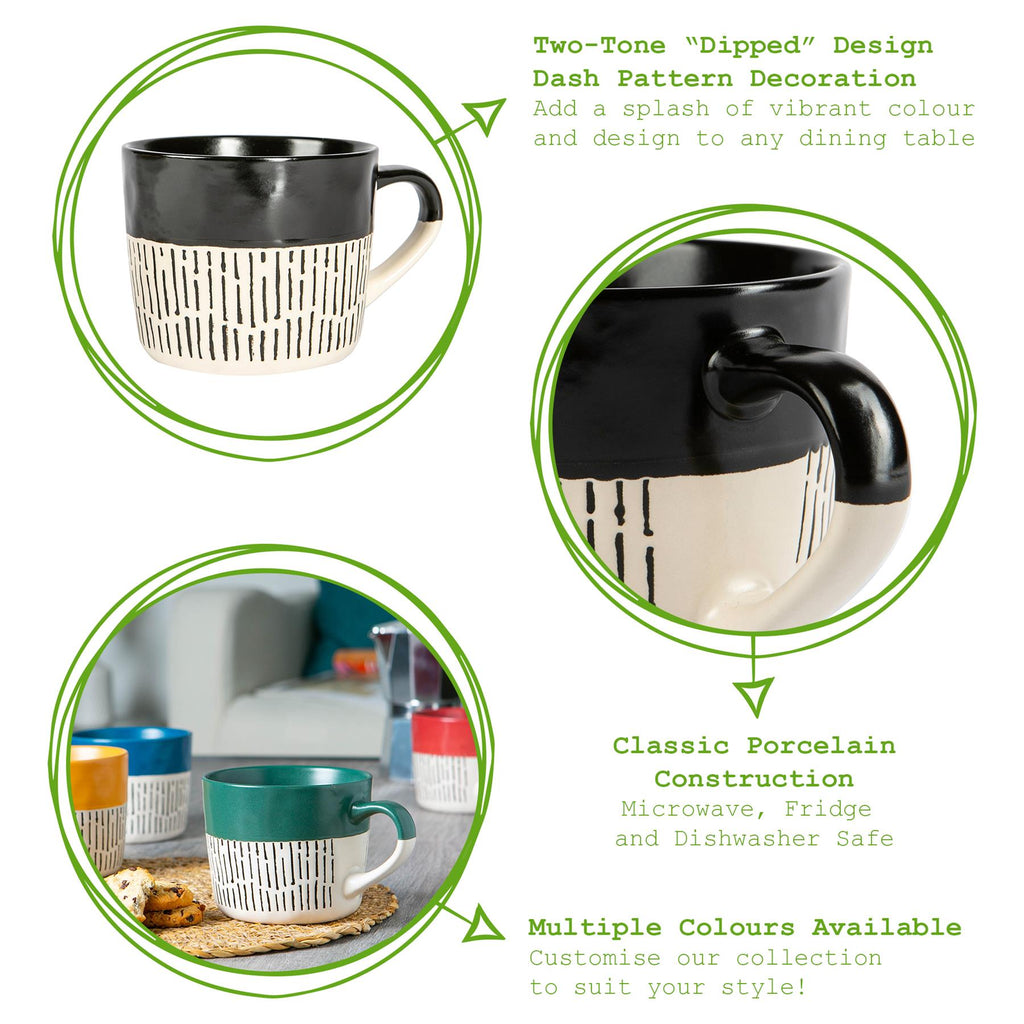 450ml Dipped Dash Stoneware Coffee Mug