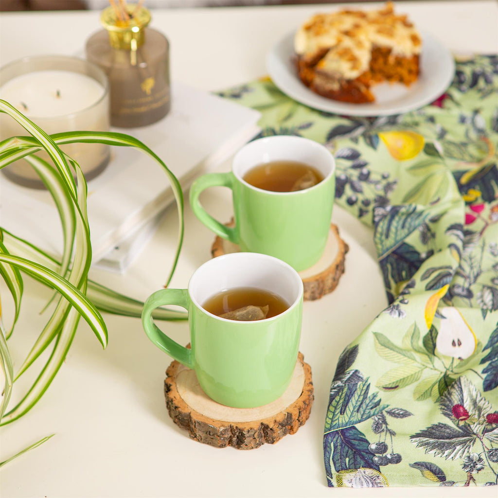 350ml Coloured Coffee Mugs - Pack of 4