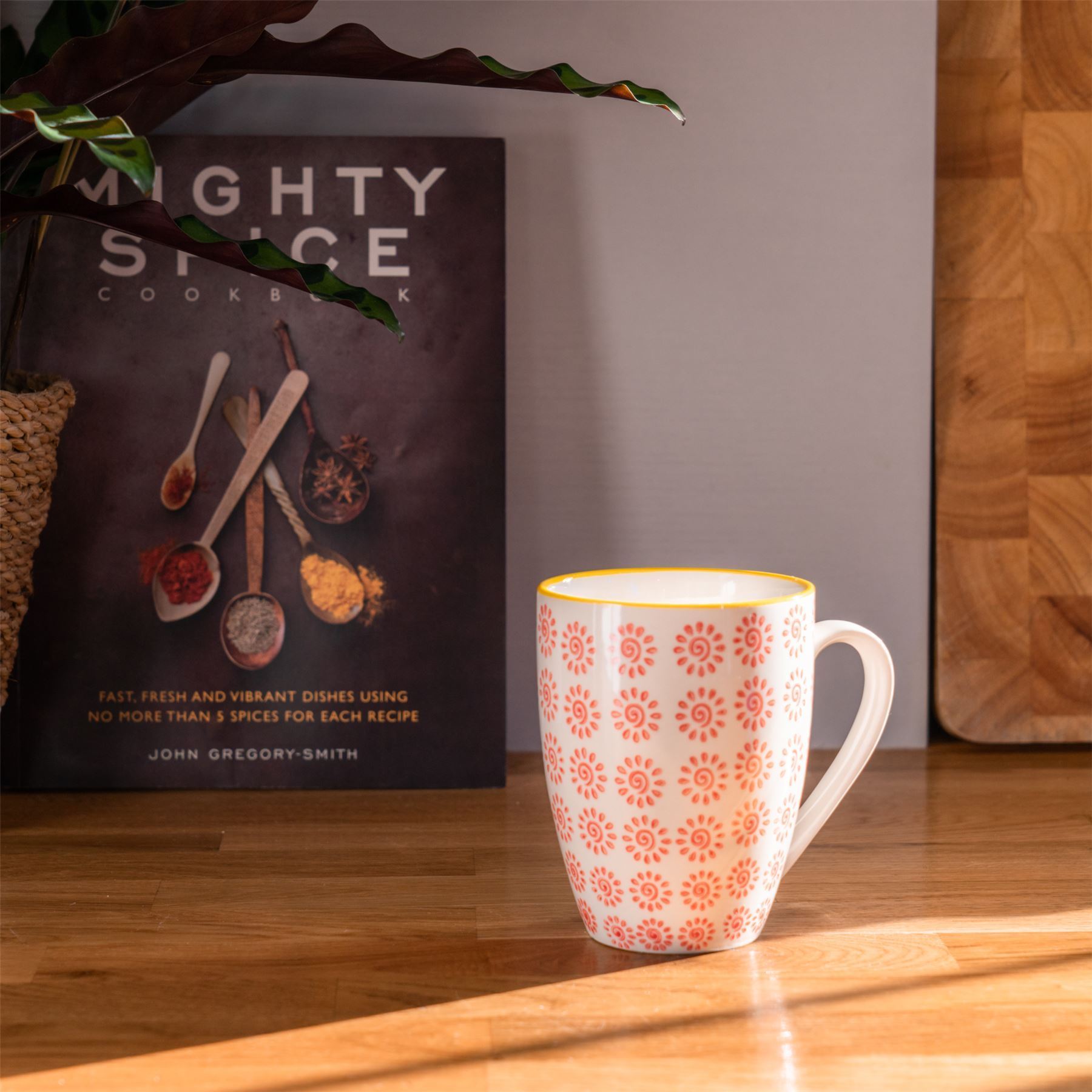 360ml Hand Printed China Coffee Mug