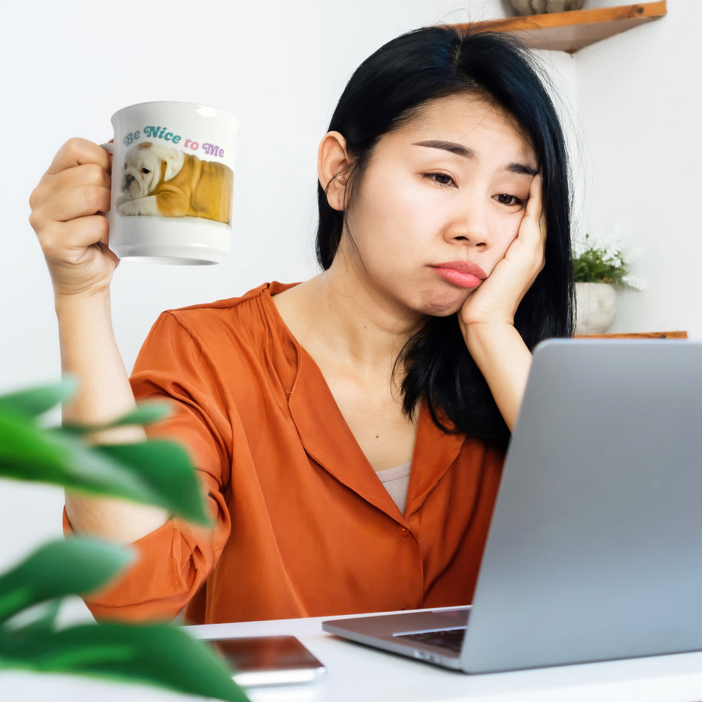 """BE NICE TO ME"" MUG"