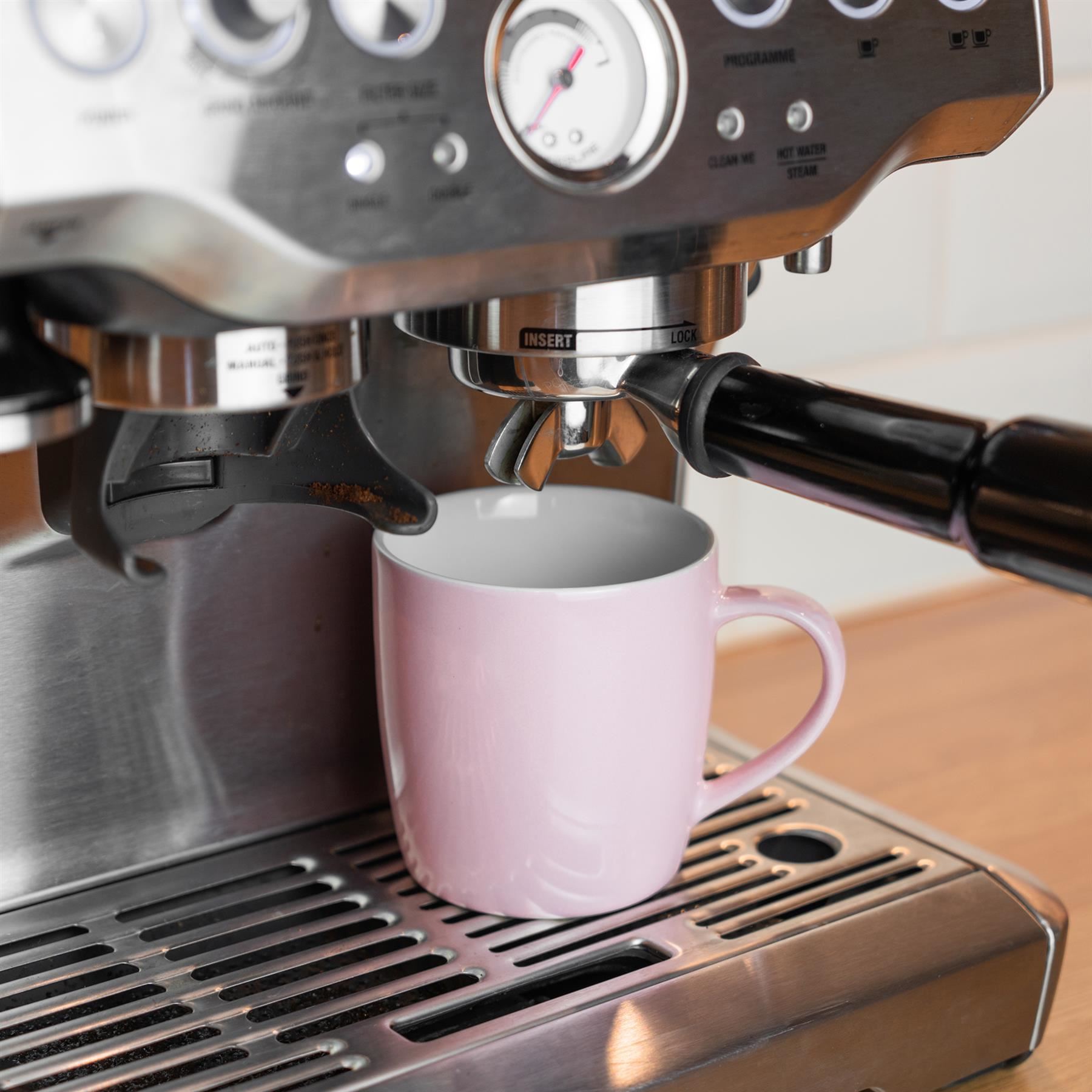 350ml Contemporary Coffee Mugs - Two Colours - Pack of Six