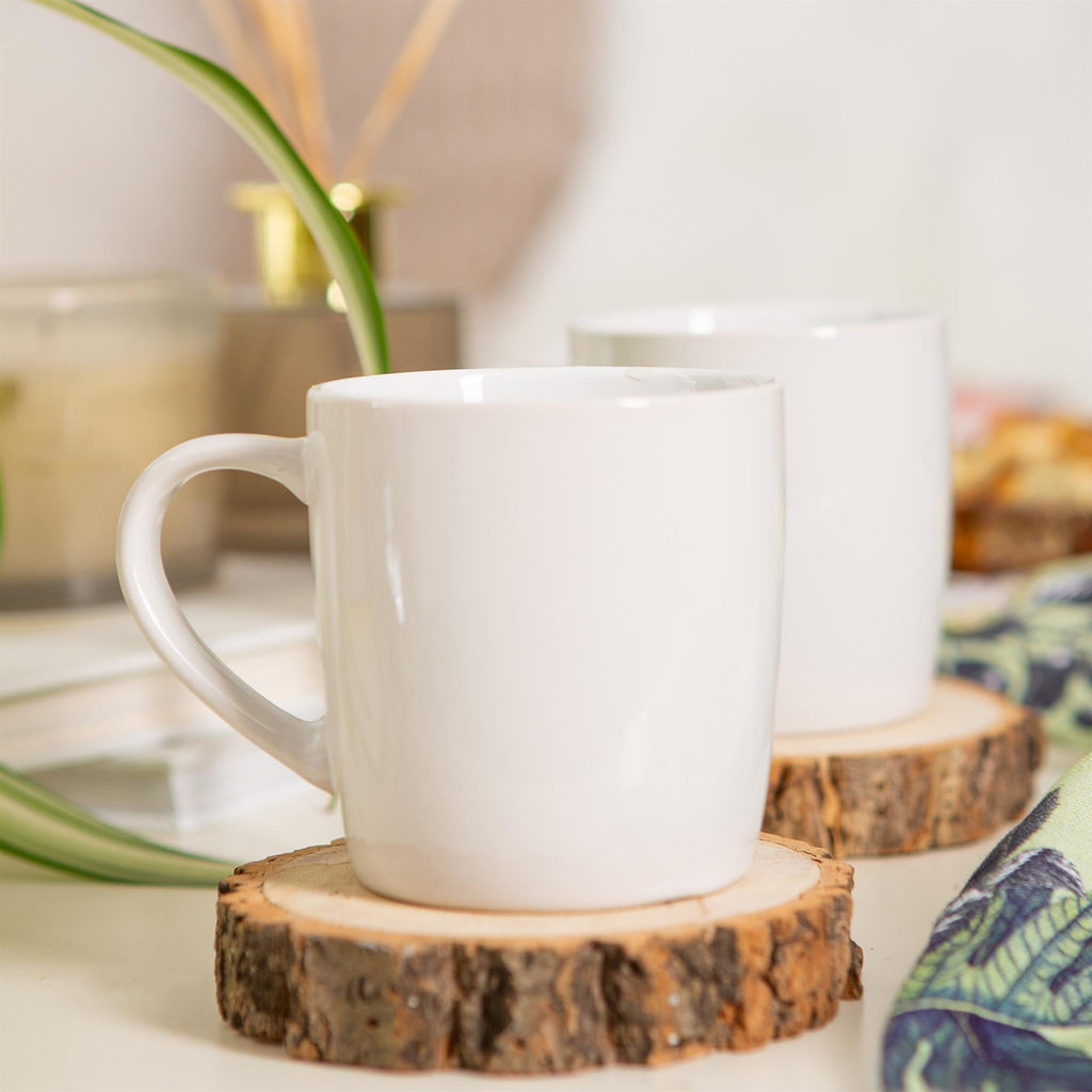 350ml Coloured Coffee Mugs - Pack of 2