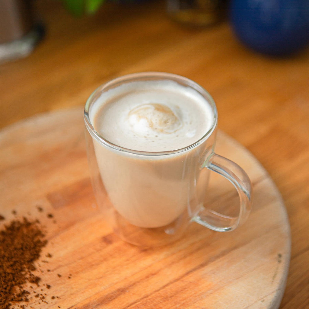 386ml Double Walled Glass Coffee Mugs - Pack of Two