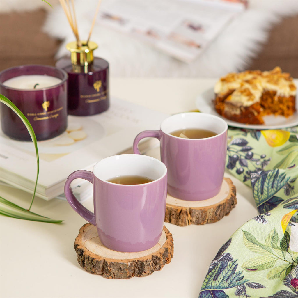 350ml Coloured Coffee Mugs - Pack of 2