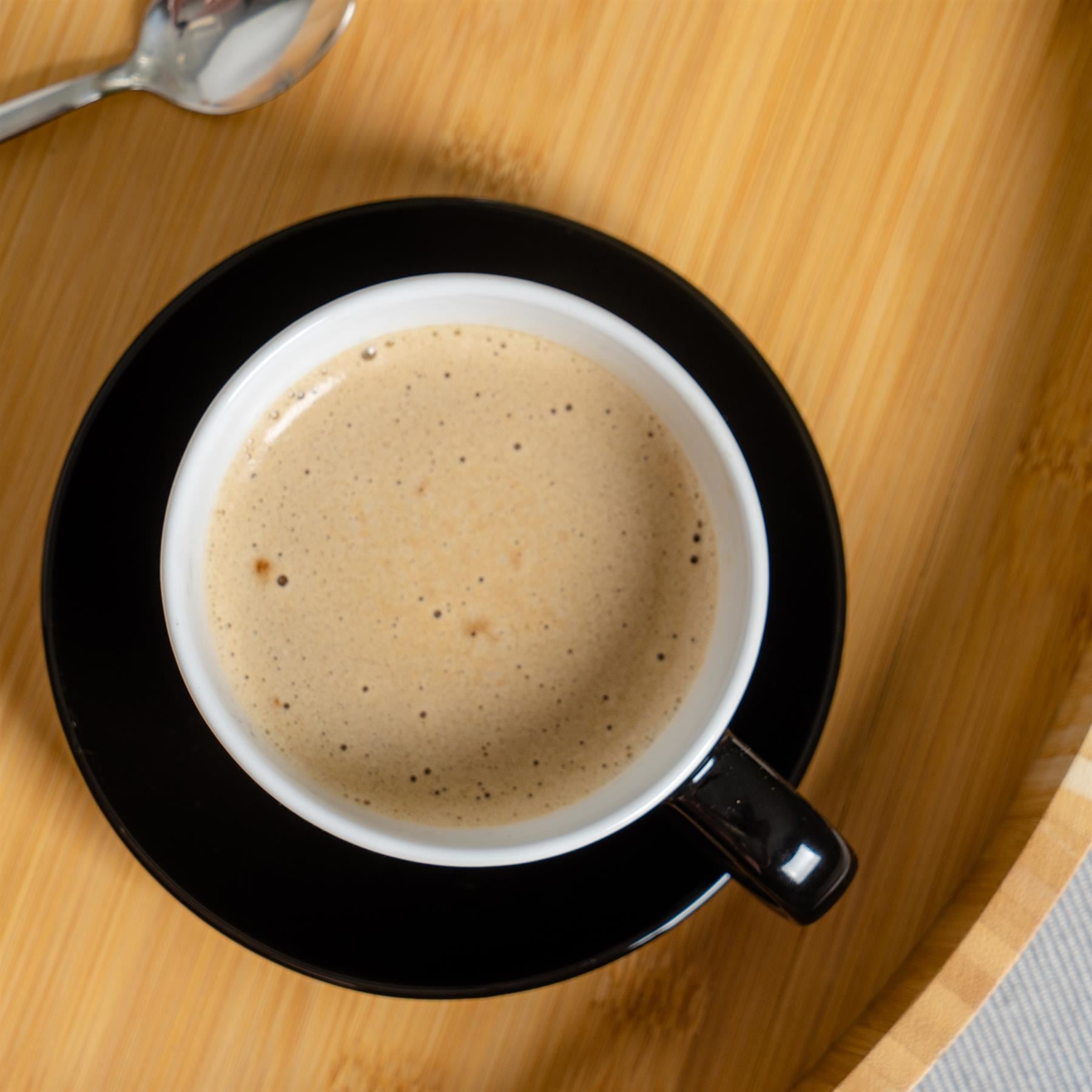 250ml Coloured Cappuccino Cups & Saucers - Pack of Six