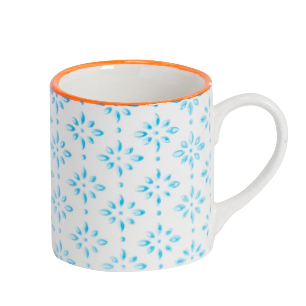 65ml Hand Printed China Espresso Cup & Saucer Set