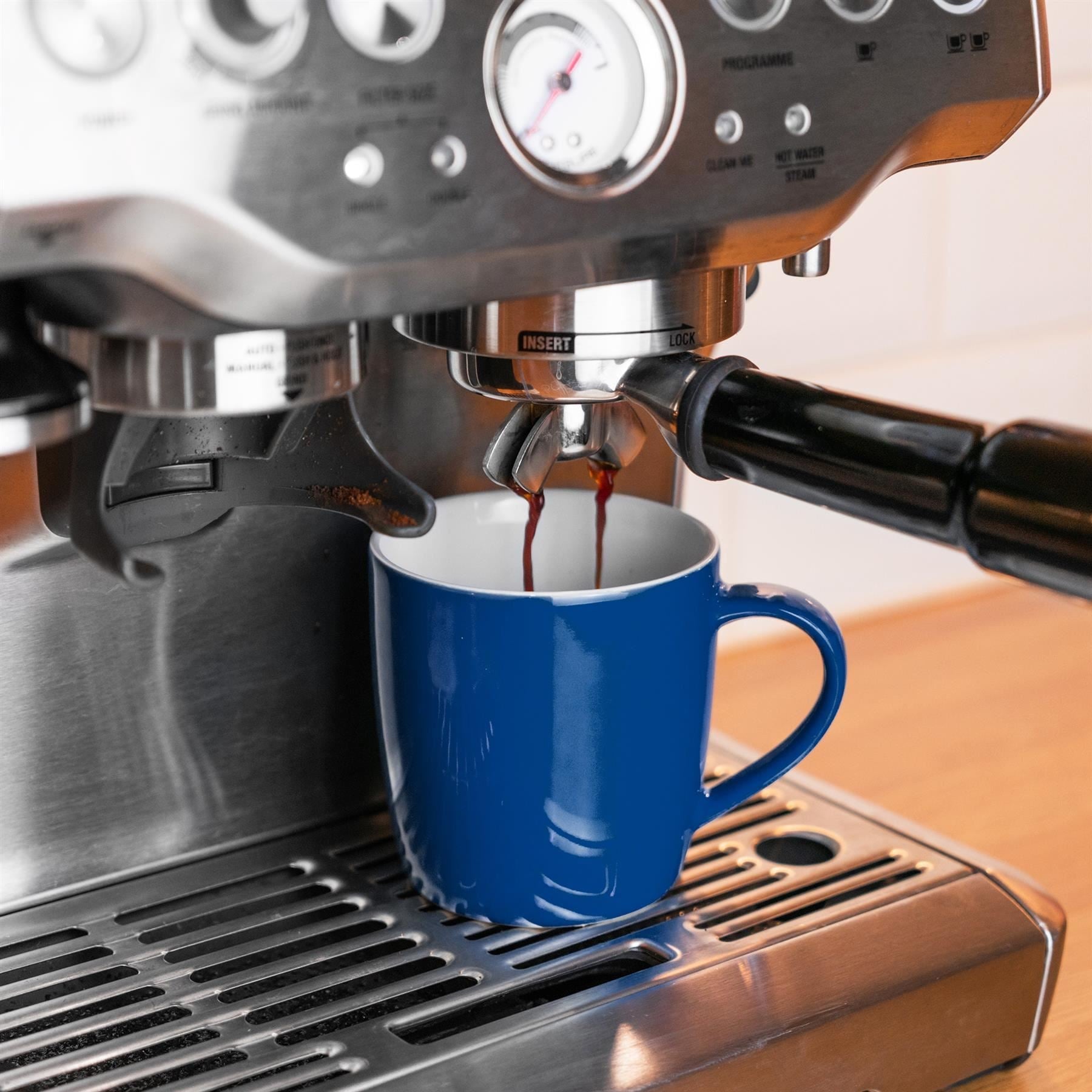 350ml Contemporary Coffee Mugs - Two Colours - Pack of Six