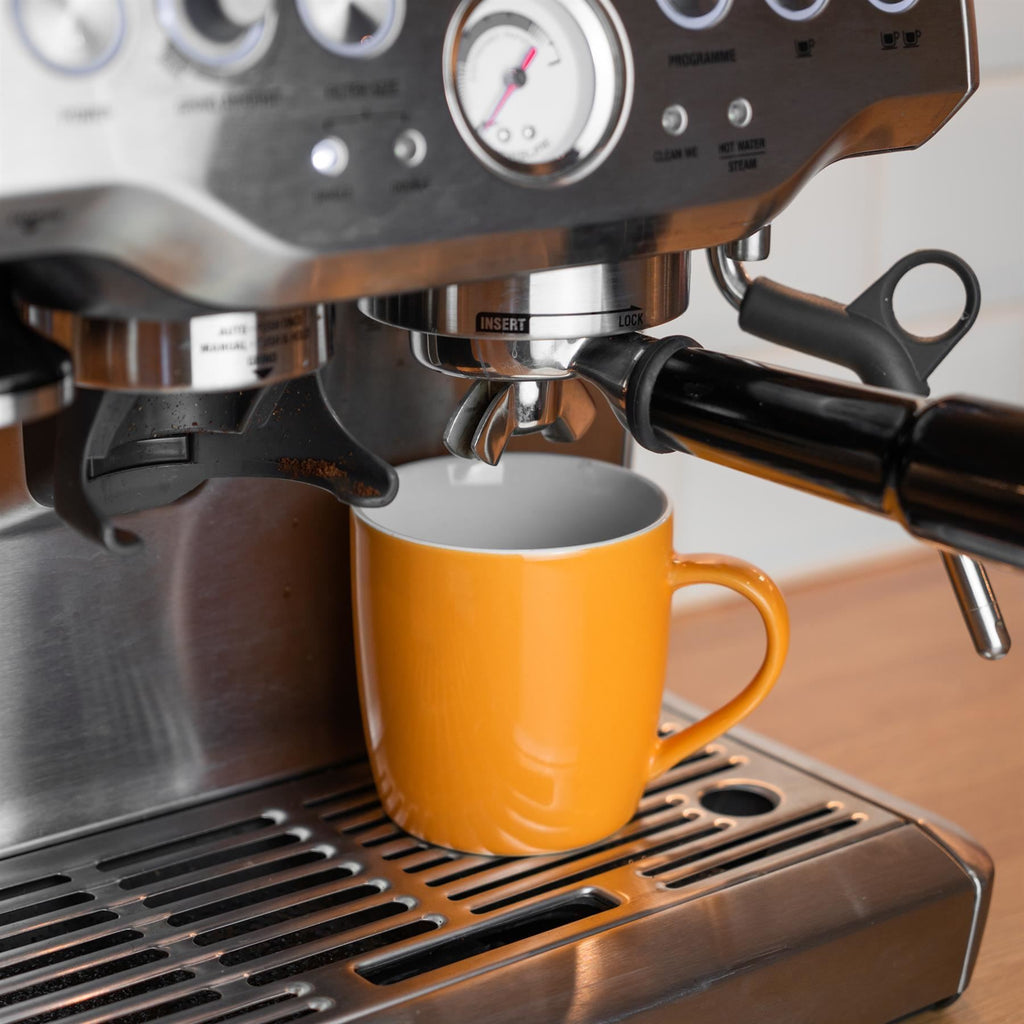 350ml Contemporary Coffee Mugs - Three Colours - Pack of Six