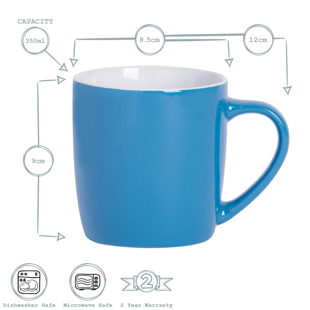 350ml Coloured Coffee Mug