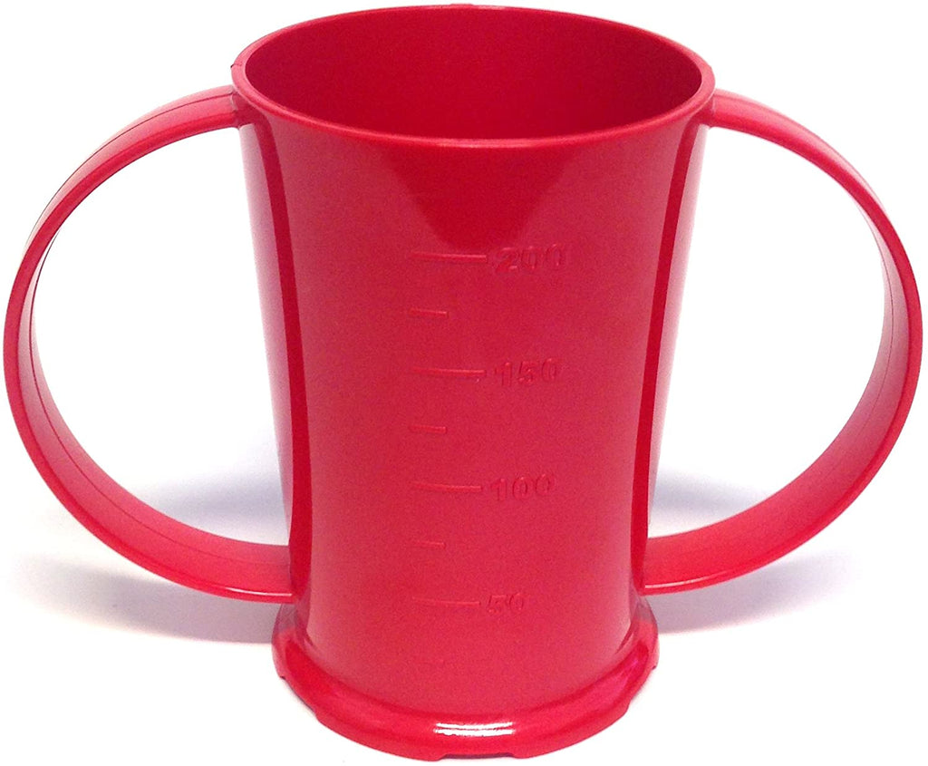 The Red Polycarbonate Two Handled Beaker Drinking Cup