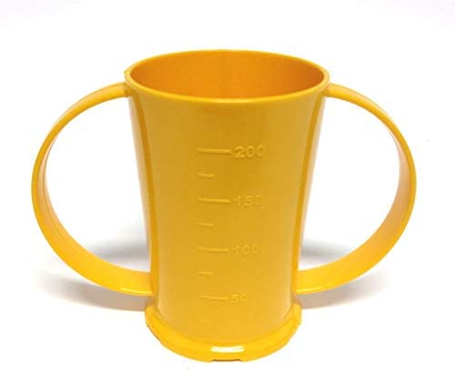 The Yellow Polycarbonate Two Handled Beaker Drinking Cup