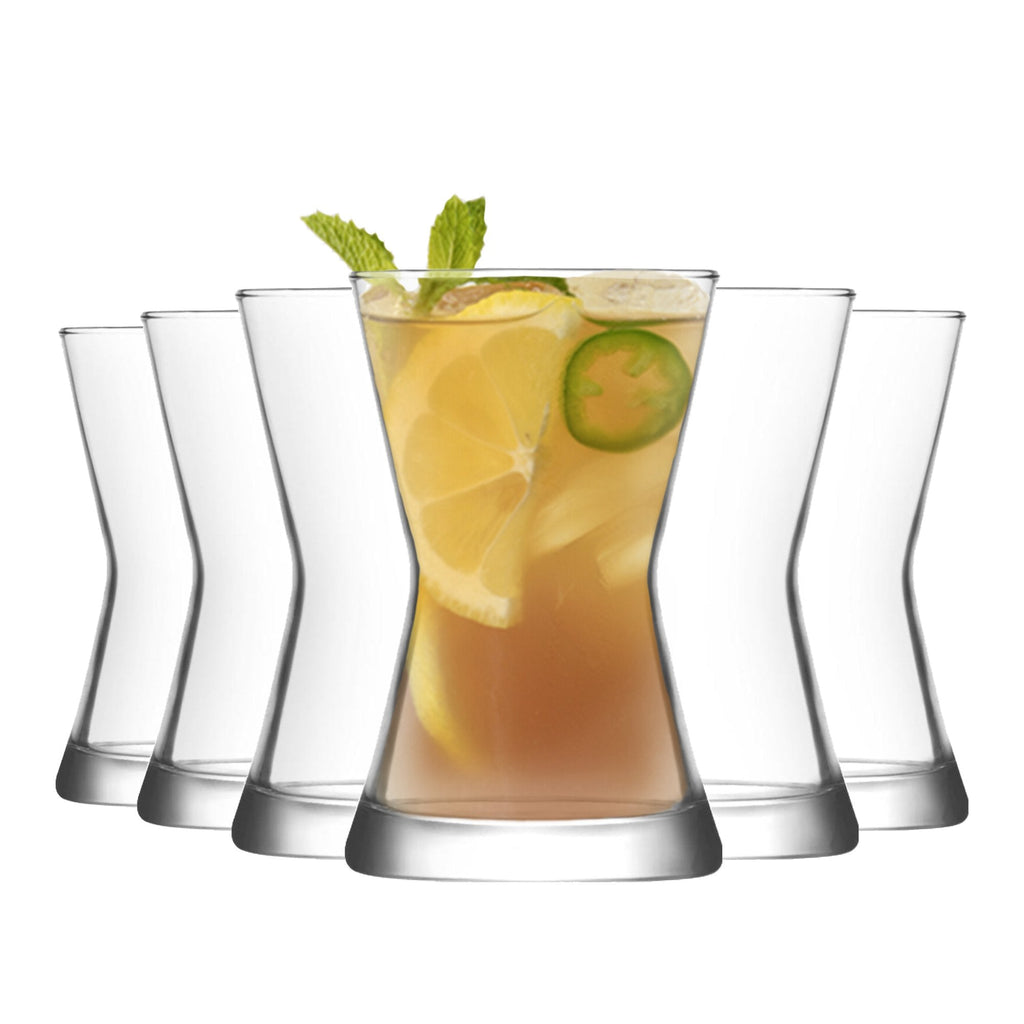 140ml Derin Turkish Glass Tea Cups - Pack of Six