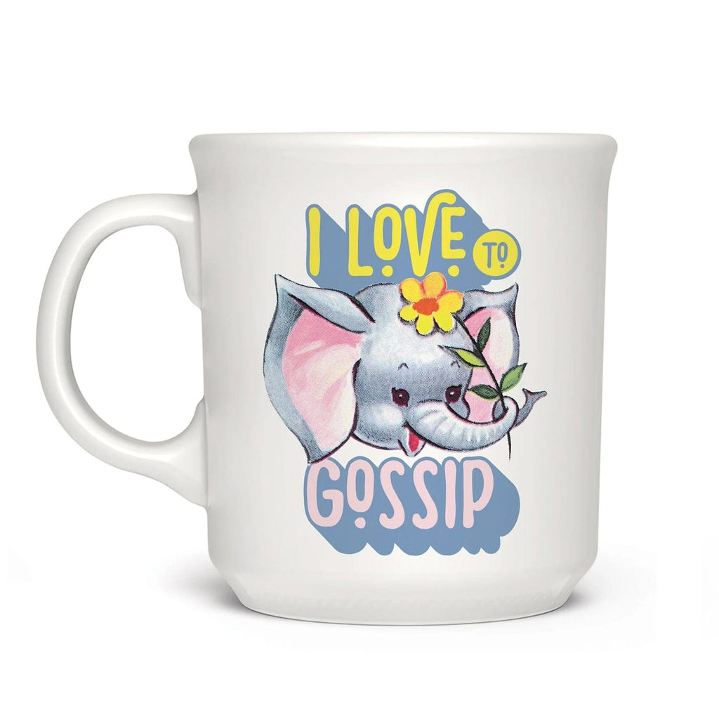"""I LOVE TO GOSSIP"" MUG"