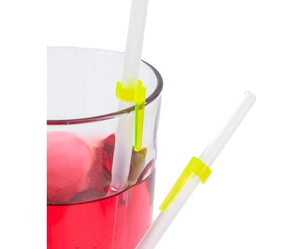 "Pat Saunders One Way Drinking Straws - one x 7 inches, one x 10 inches - pack of 2 straws"