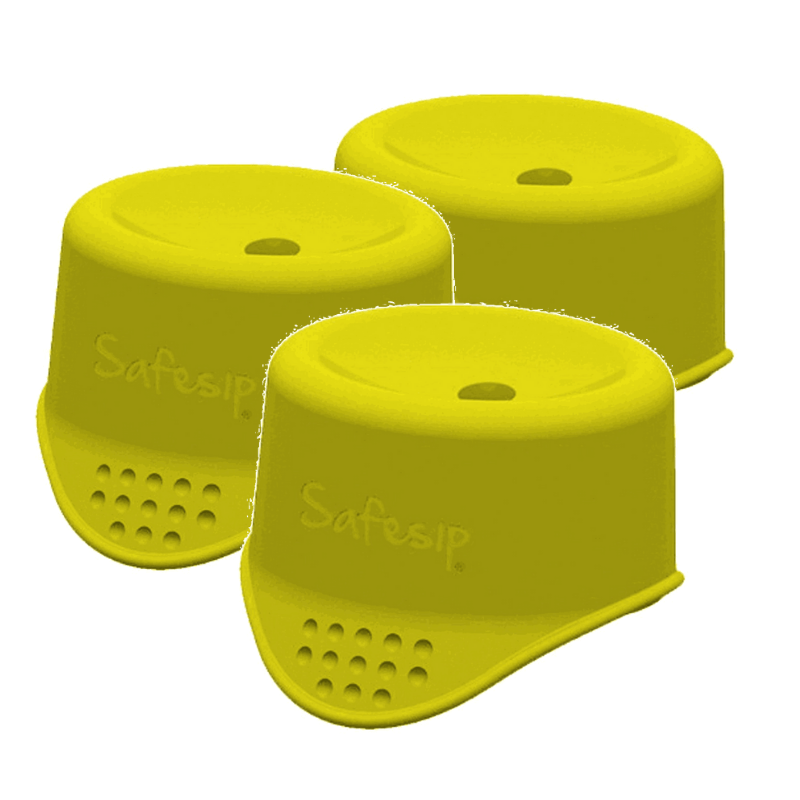 "Safe Sip Reusable Drinks Cover - Red - when they're gone, they're gone!"