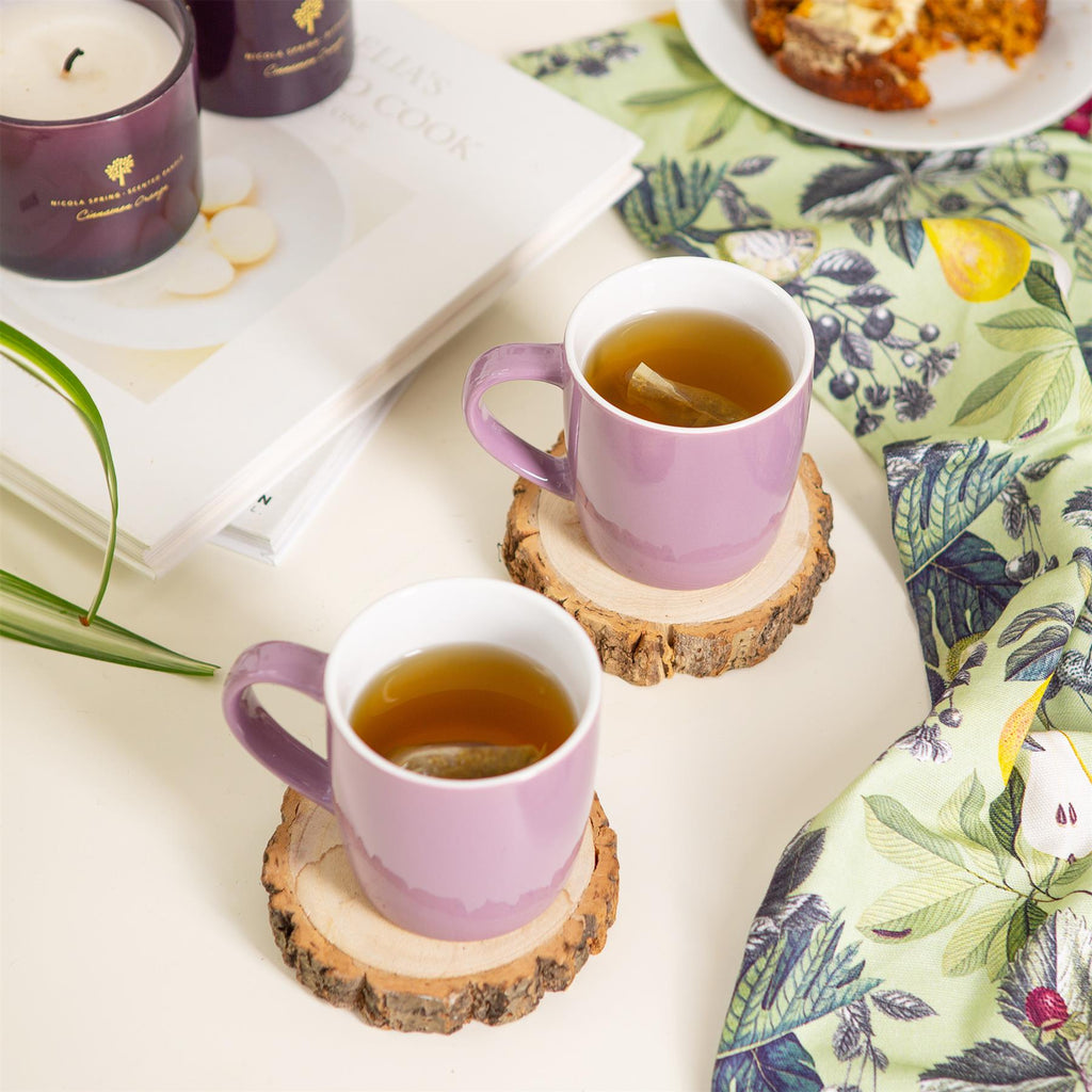 350ml Coloured Coffee Mugs - Pack of 2