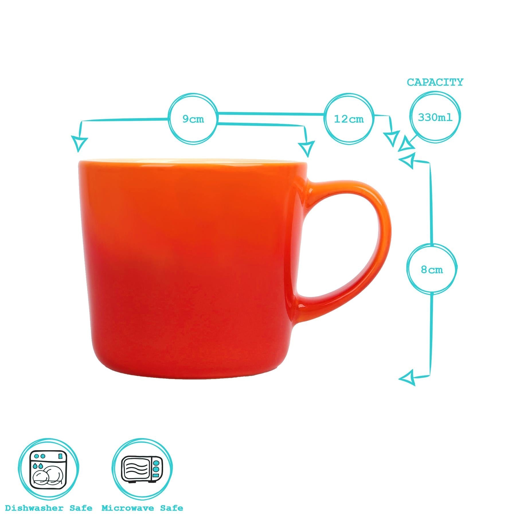 330ml New Bone China Ombre Mug