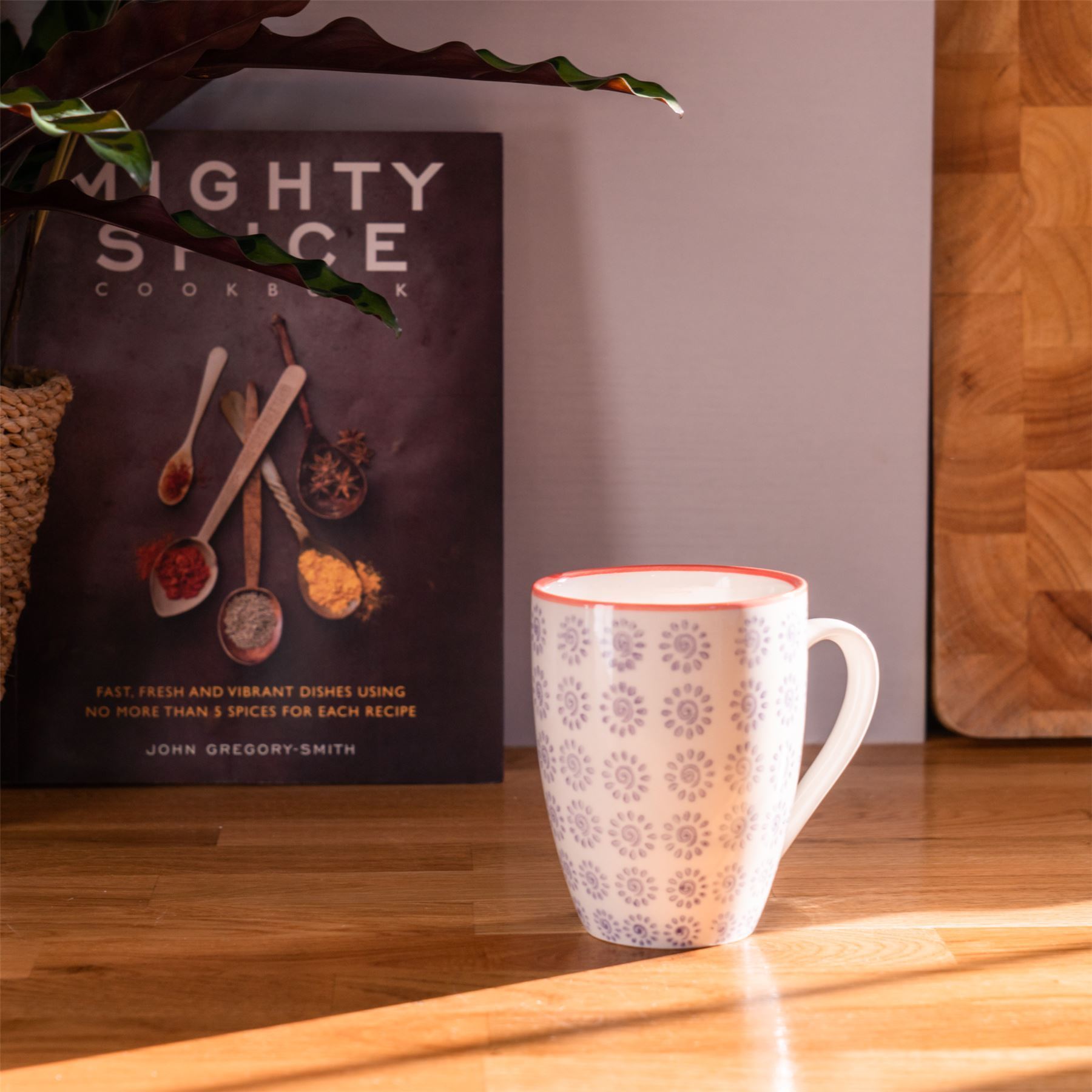 360ml Hand Printed China Coffee Mug