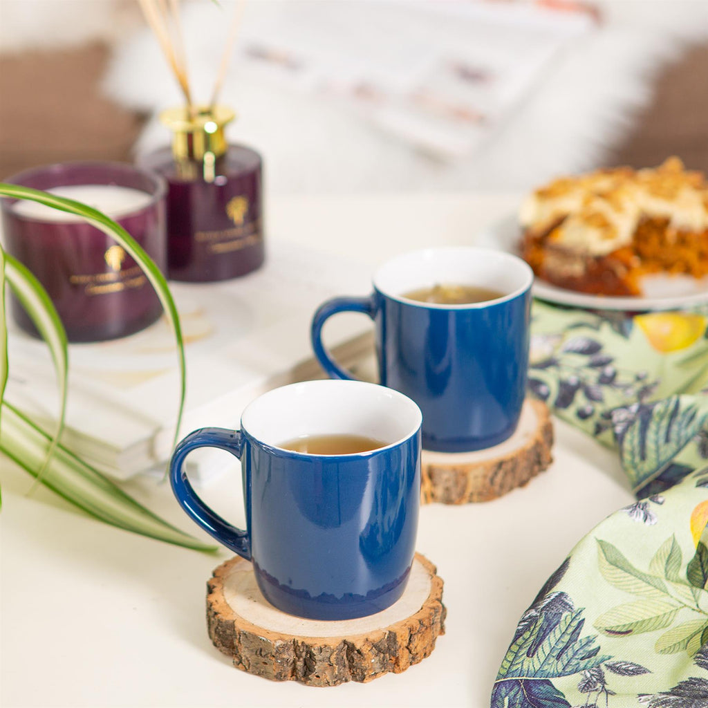 350ml Coloured Coffee Mugs - Pack of 4