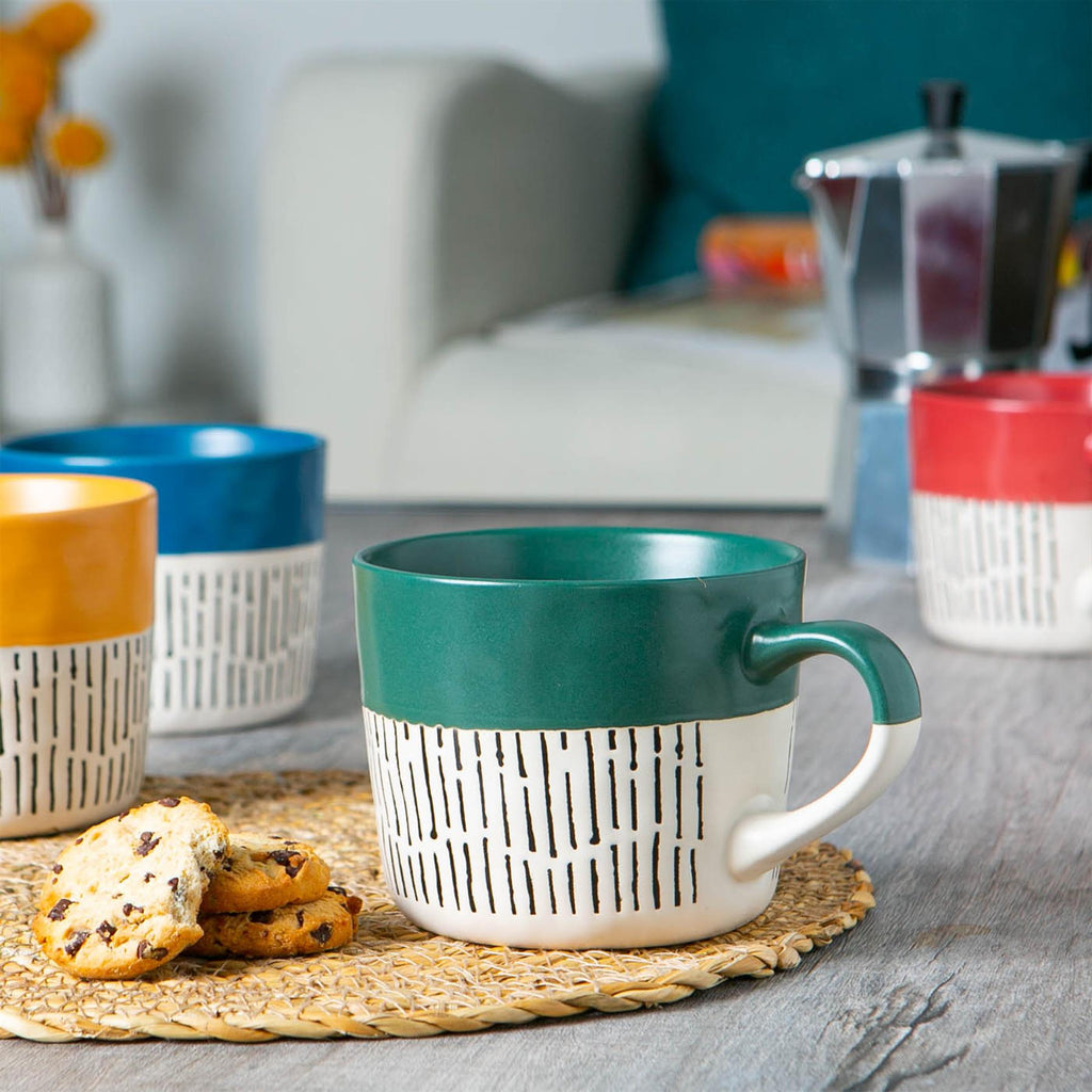 450ml Dipped Dash Stoneware Coffee Mug