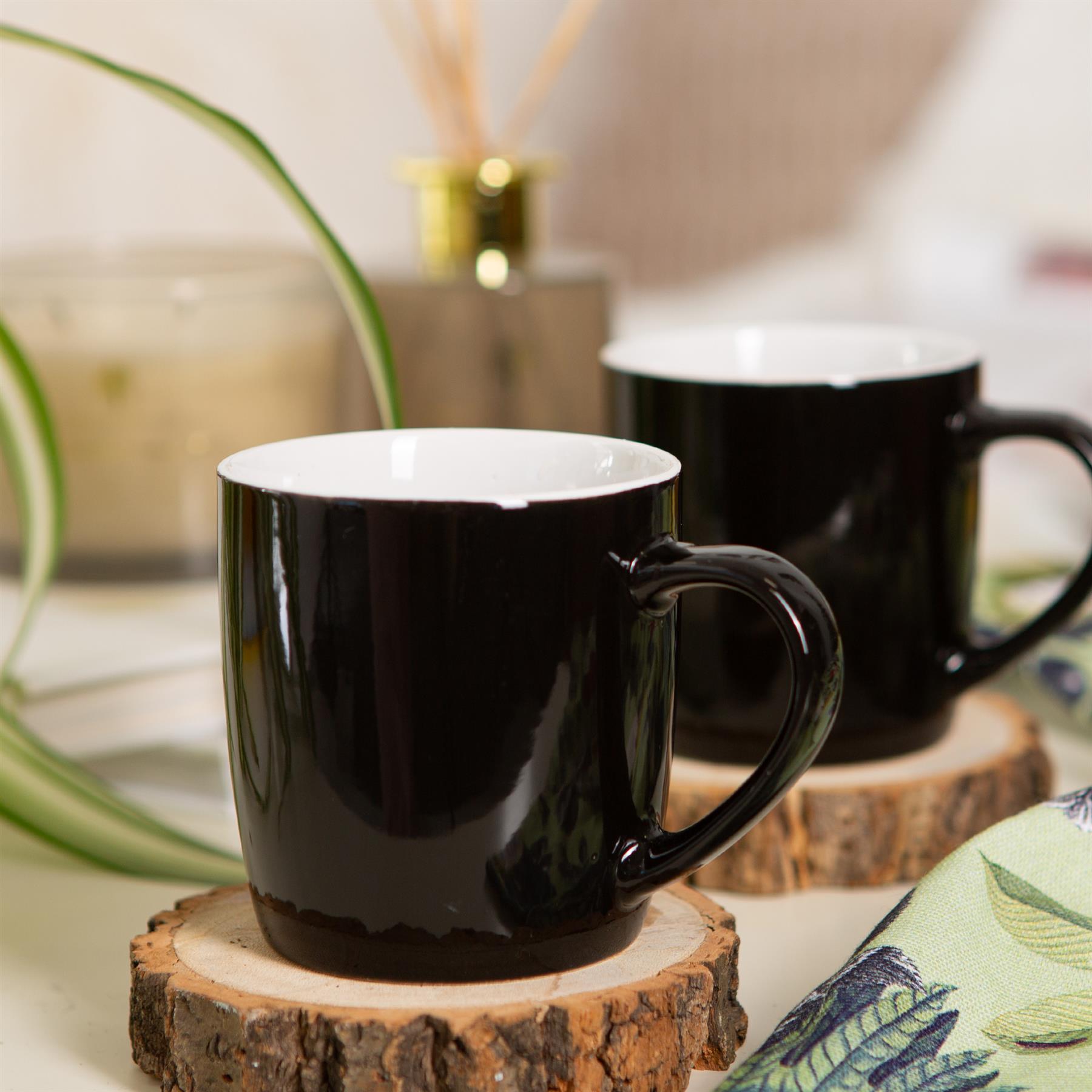 350ml Coloured Coffee Mugs - Pack of 2