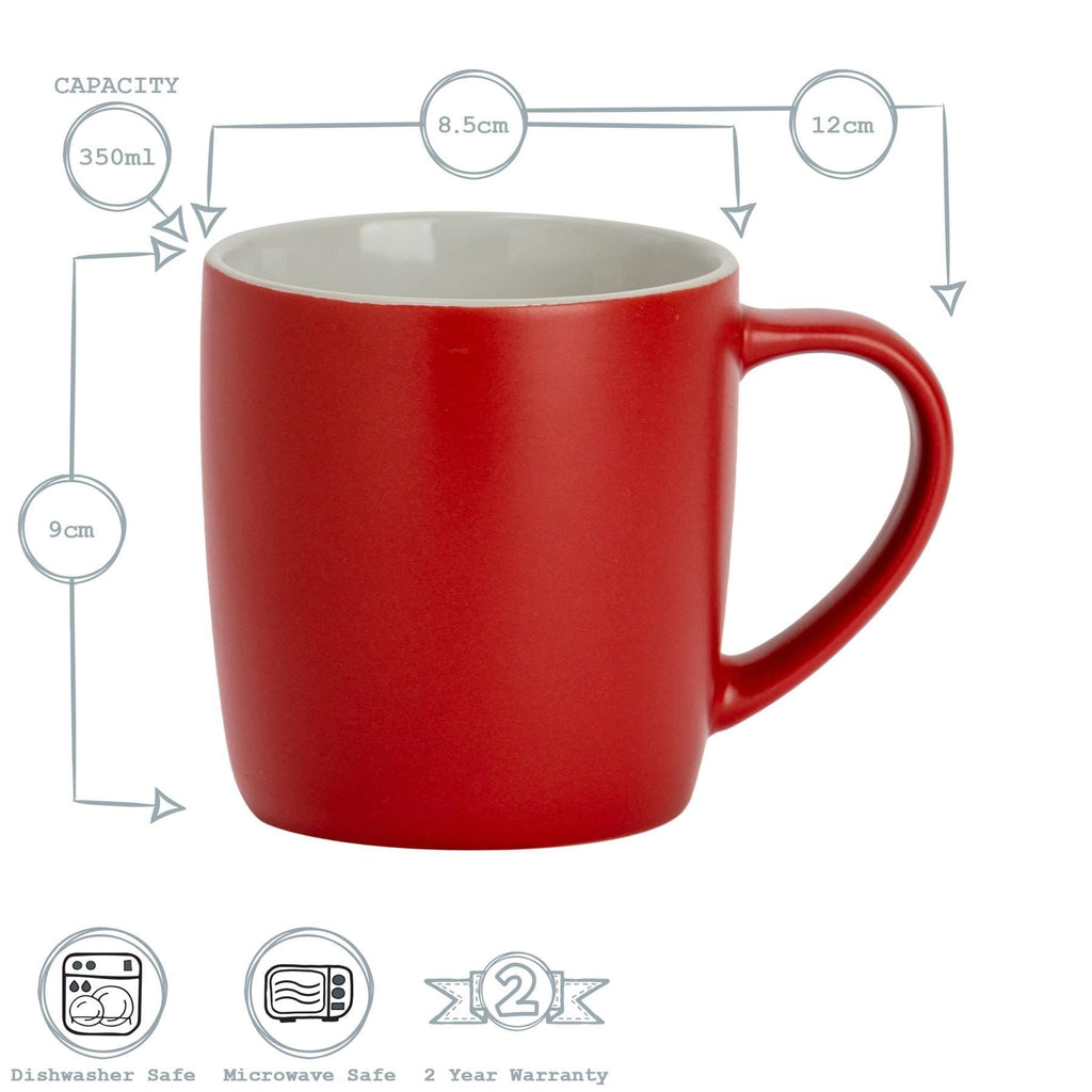 350ml Matt Coloured Coffee Mug