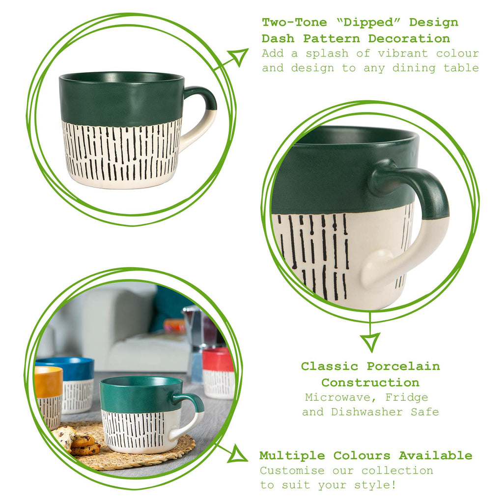 450ml Dipped Dash Stoneware Coffee Mug