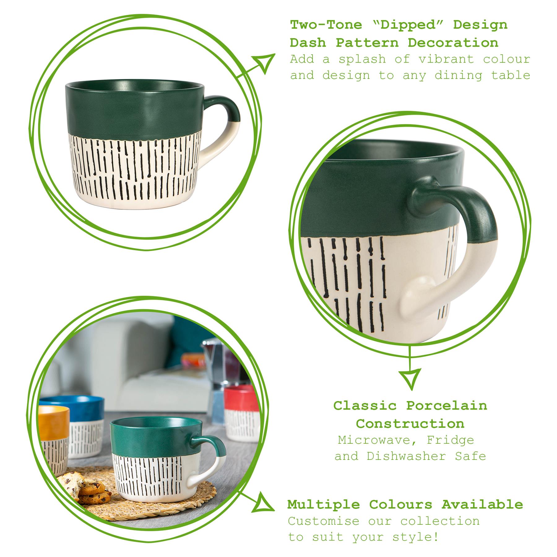 450ml Dipped Dash Stoneware Coffee Mug