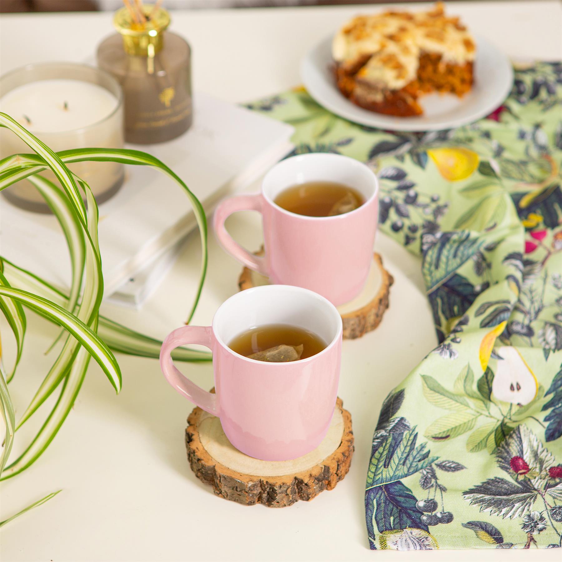 350ml Coloured Coffee Mugs - Pack of 4