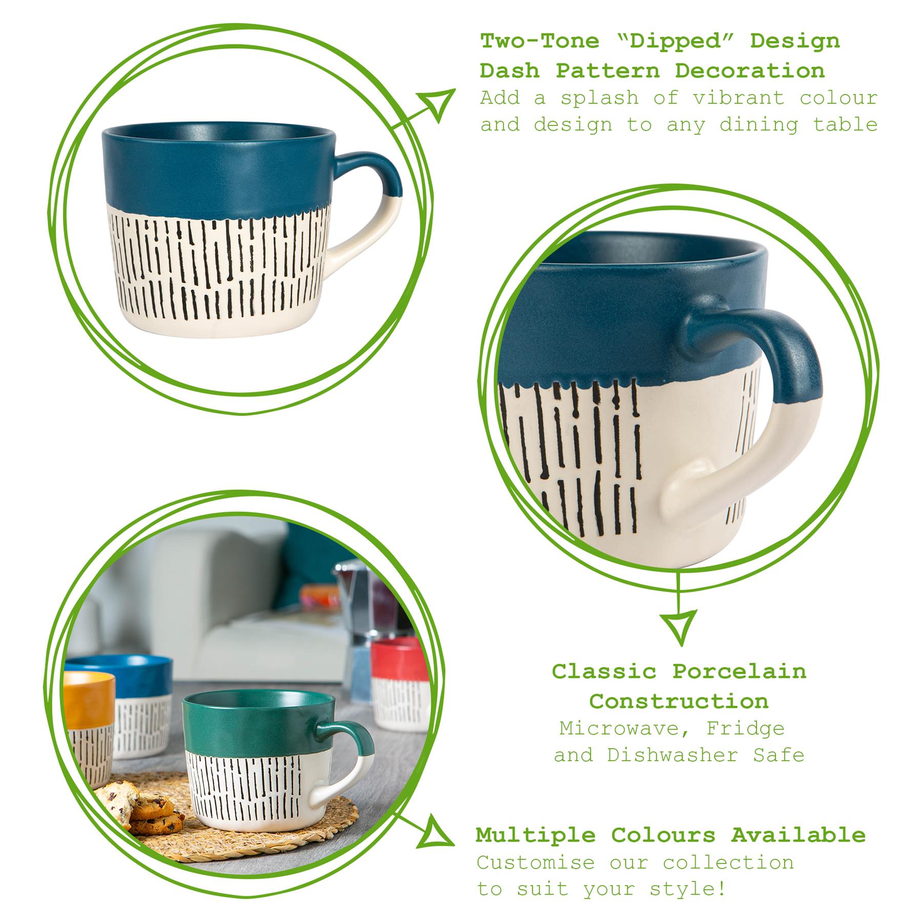 450ml Dipped Dash Stoneware Coffee Mug