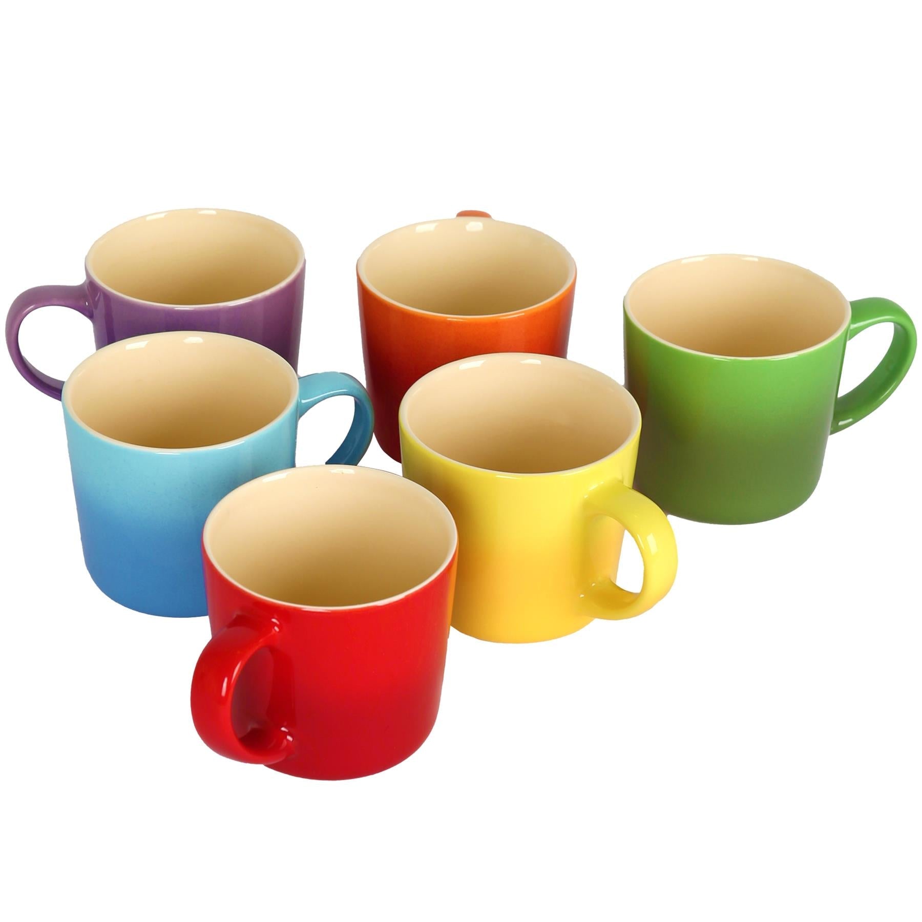 330ml New Bone China Ombre Mugs - Pack of 6