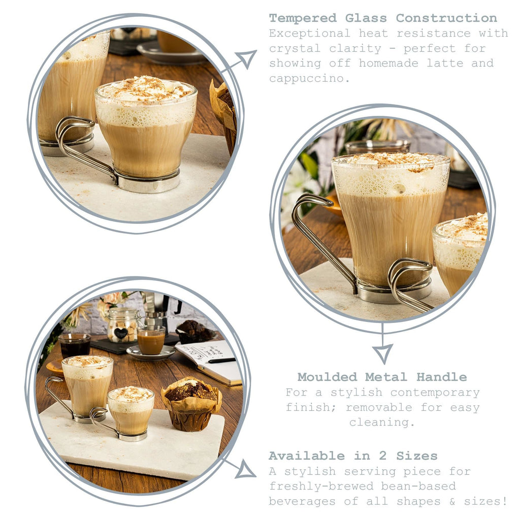 100ml Oslo Espresso Glass Cups - Pack of Six