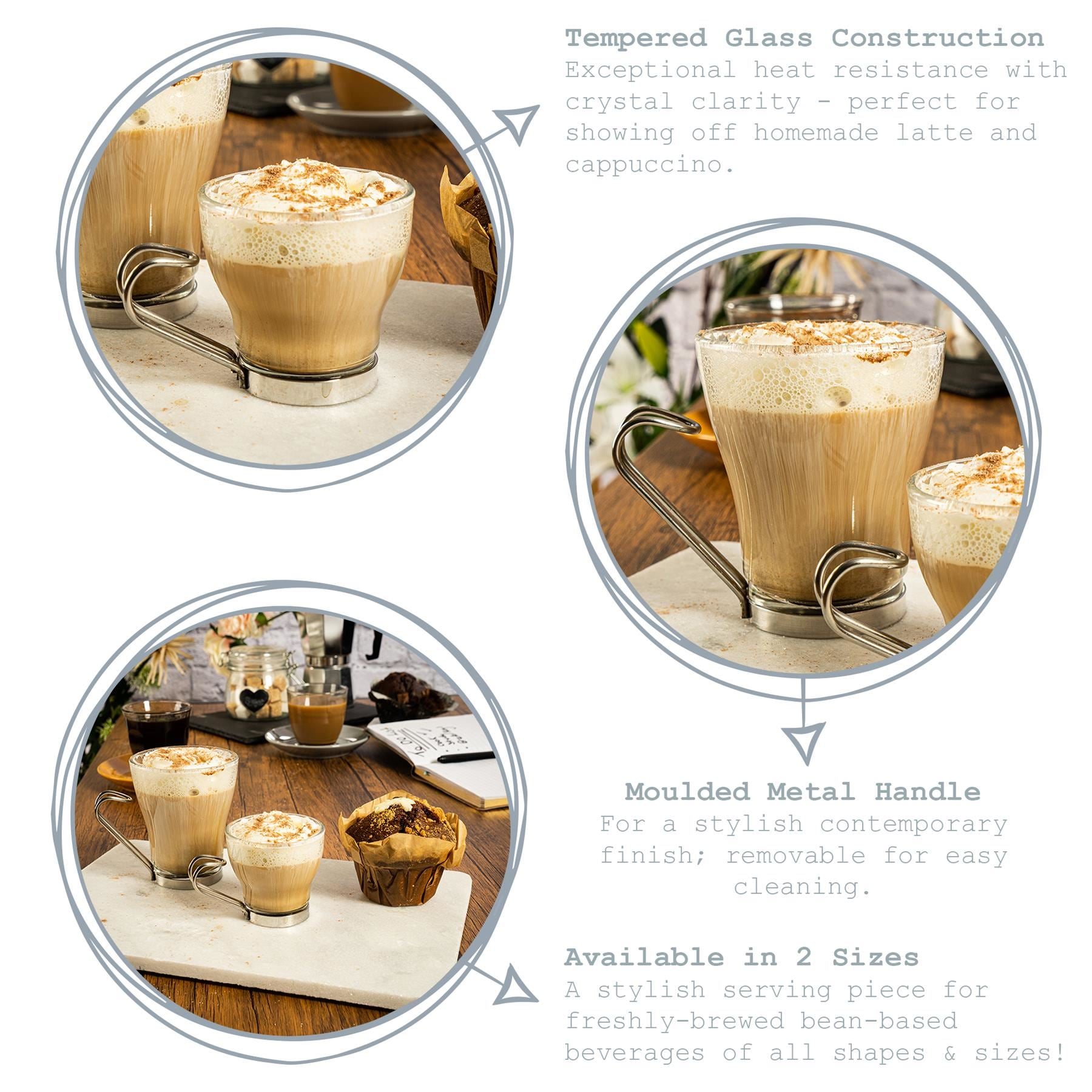 100ml Oslo Espresso Glass Cups - Pack of Six