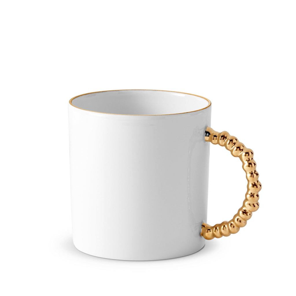 Haas Mojave Mug - White + Gold - L'OBJET