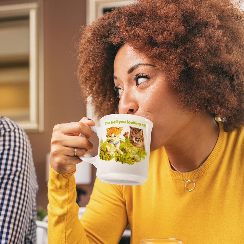 """THE HELL YOU..."" MUG"