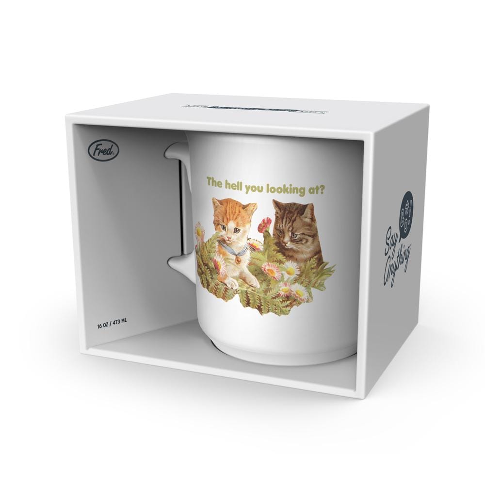 """THE HELL YOU..."" MUG"