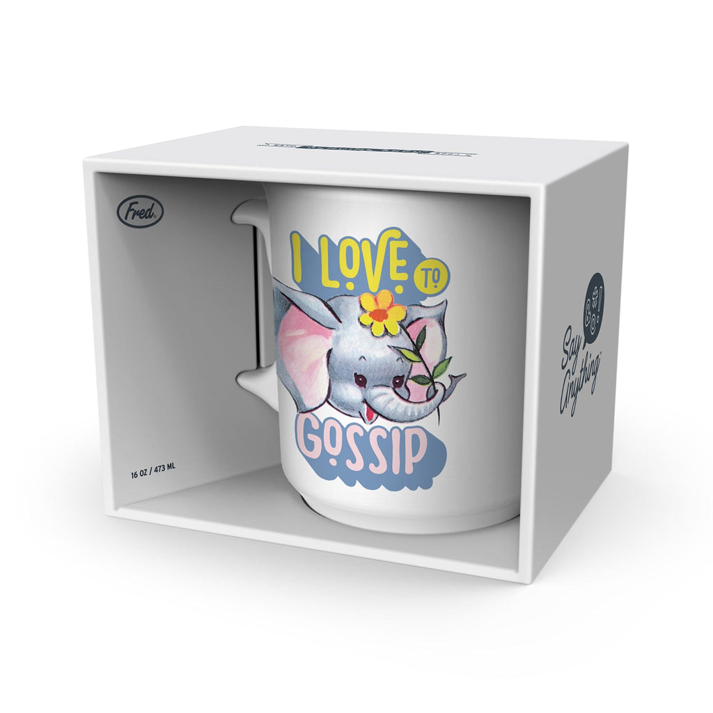 """I LOVE TO GOSSIP"" MUG"